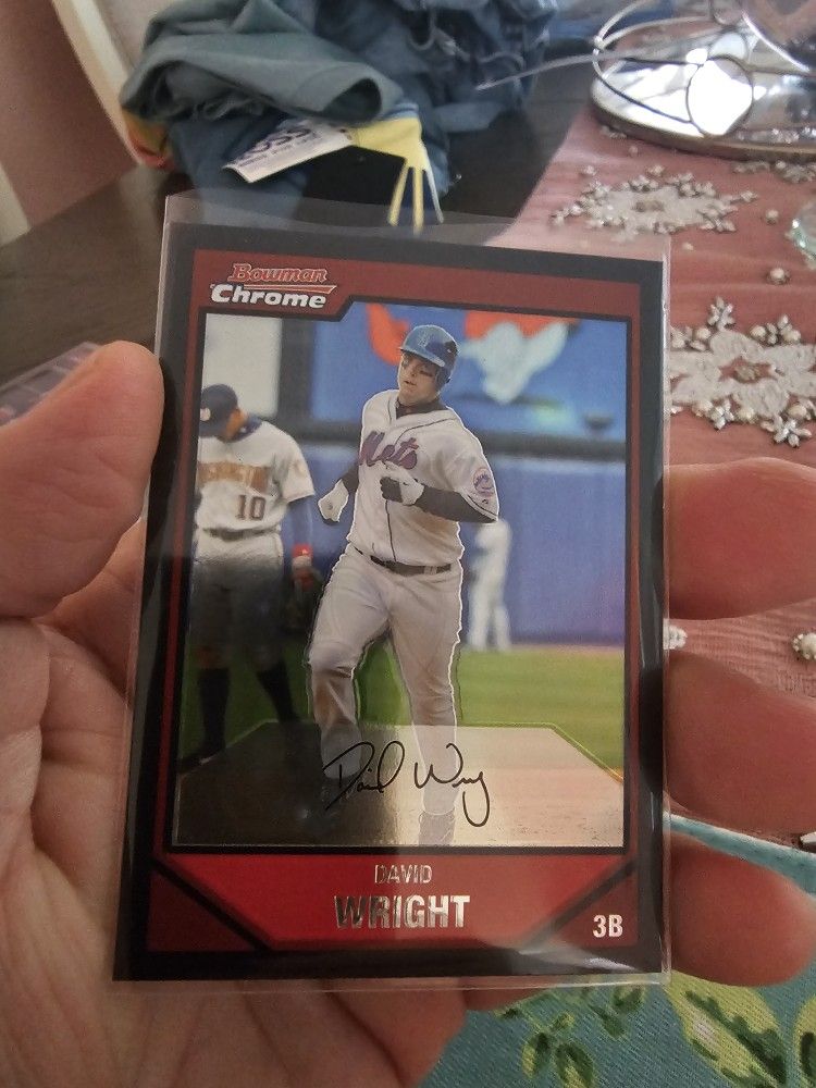 New York Mets David Wright Paul Lo Duca 07 Bowman Chrome Baseball Cards