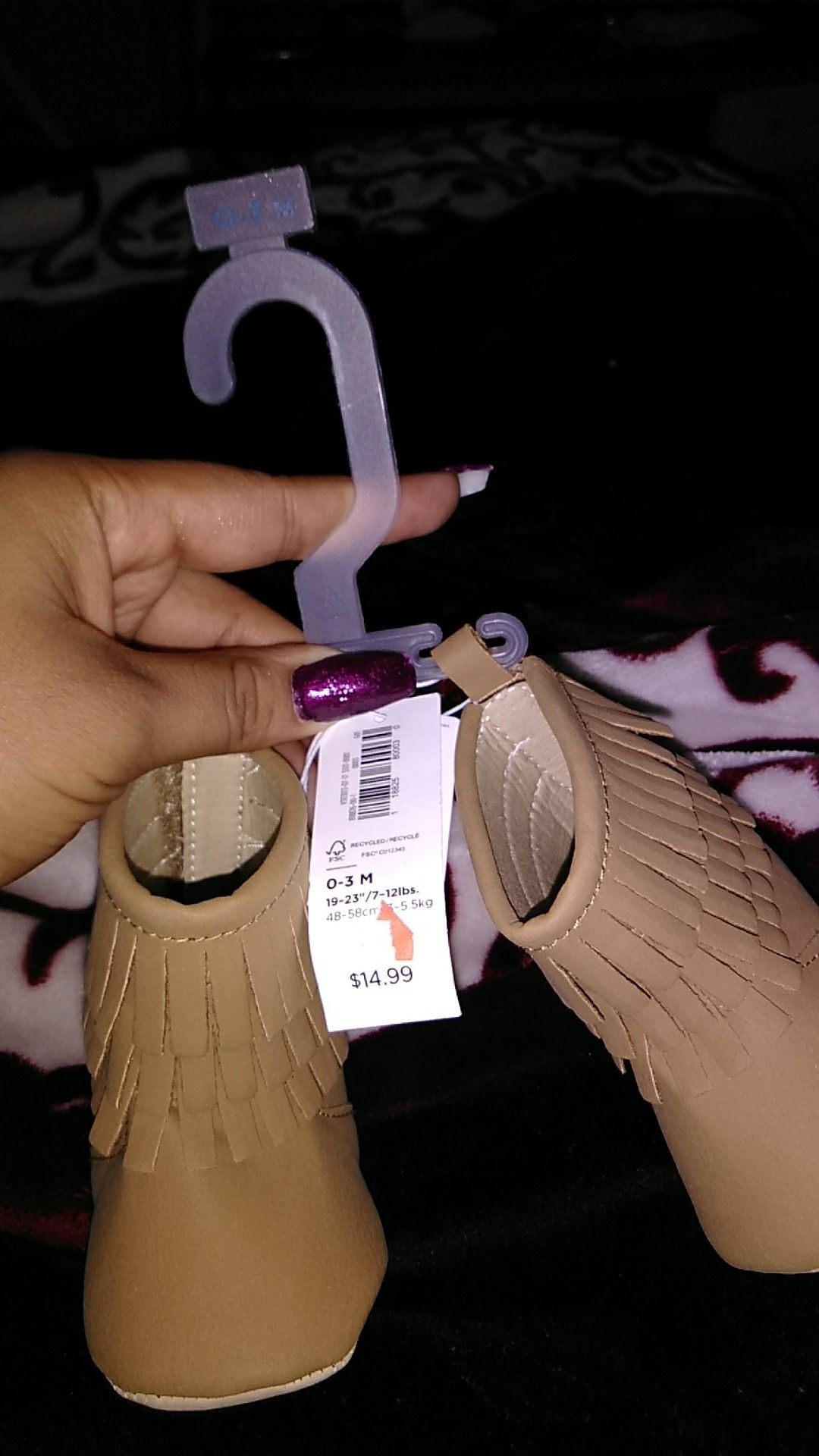 0-3 month baby boots