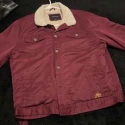 Aeropostale Burgundy Winter Coat/jacket
