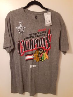 Mens M -NHL 2013 Champions Blackhawks T-Shirt