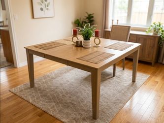 Pinterest Inspired Malaysian Solid Wood Dining Table,, Seats 4 to 6