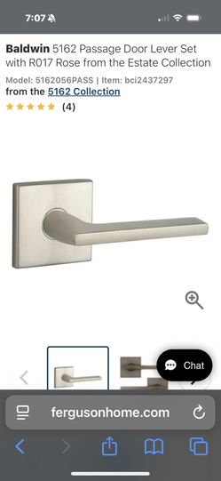 5 Baldwin Satin Nickel Door Handles