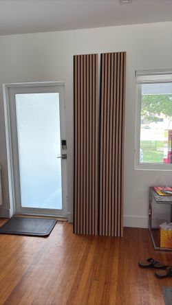Acoustic wood panels
