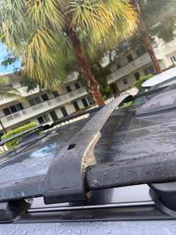 Black Car Roof Rack Cross Bars