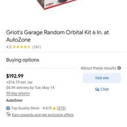 Griots Garage 6 Inch Polisher Kit