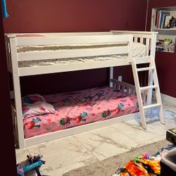 White Bunk Bed