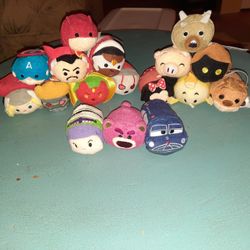 17 Marvel and Disney Tsum Tsum Plushies