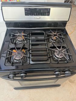 Stainless steel gas oven range 