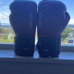 Century Brave Gloves Unisex 6 oz Boxing Brave Grab Tab Red Black AFC