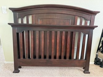 Munire Brunswick Convertible Crib Set – Espresso – Converts to Full Bed (Rails Included)