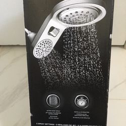 Delta 2 In 1 Hydrorain Shower Head Chrome Finish 