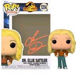 Laura Dern Autographed Jurassic World Ellie Sattler #1214 POP Vinyl Figure