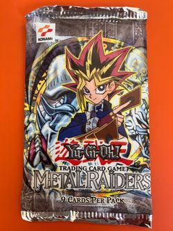 Yu-Gi-Oh! Metal Raiders Unlimited Edition 9 Cards Booster Pack Factory Sealed MT