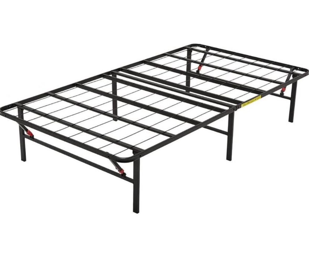 Amazon Basics Bed Frame with Storage, Foldable Metal Platform