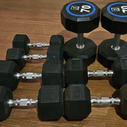 Rubber Dumbbells 70s 40s 45s 20s