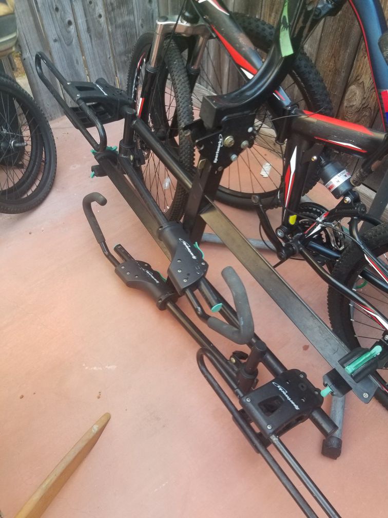 Trailer hitch bike rack
