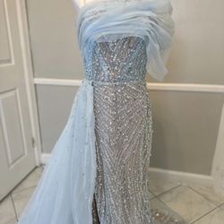 Elegant Light Blue Dress
