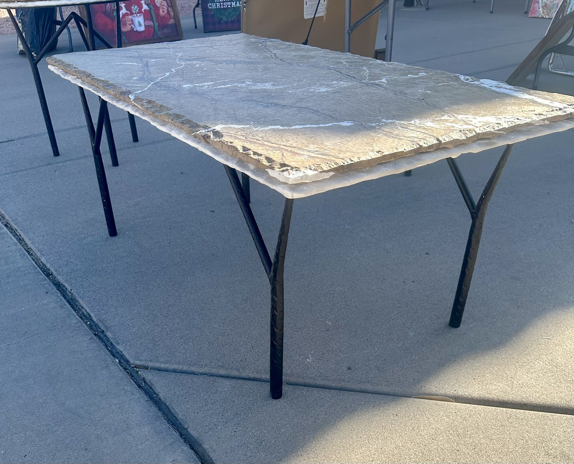 Stone Coffee Table & Side Table