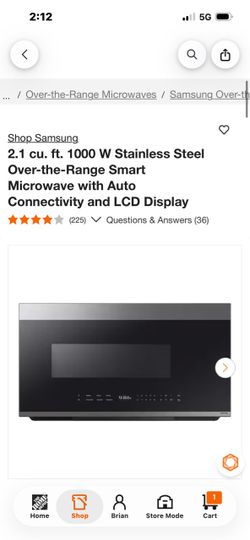 Samsung Over-the-Range Smart Microwave