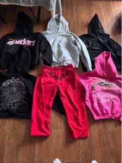 Spider and denim tear hoodies