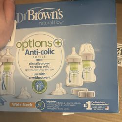 Dr. Browns Anti Colic Bottle Set New
