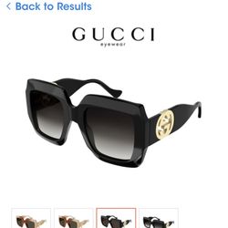 New Authentic Gucci Oversize Glasses 