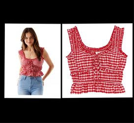 New Gingham Blouse 