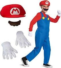 Mario Costume Medium Size 8-10 Years Old 