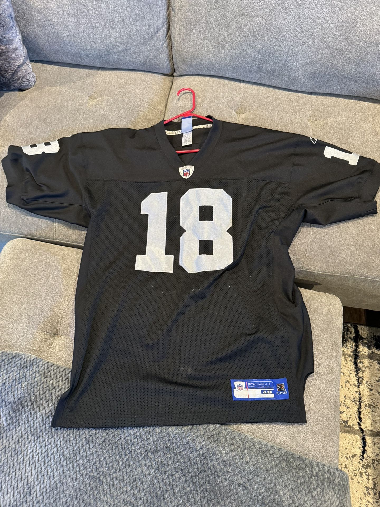 Raiders Jersey Moss #18 Size48