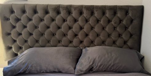Grey Queen headboard