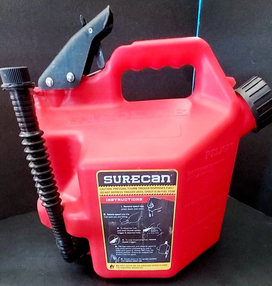 SureCan Plastic Safety Gas Can 2.2 gallons