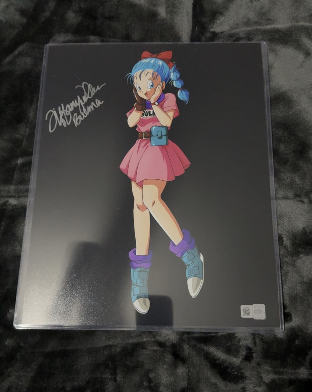Tiffany Vollmer Autographed Signed Dragon Ball Z Bulma (Pink Outfit) OCCM Cert