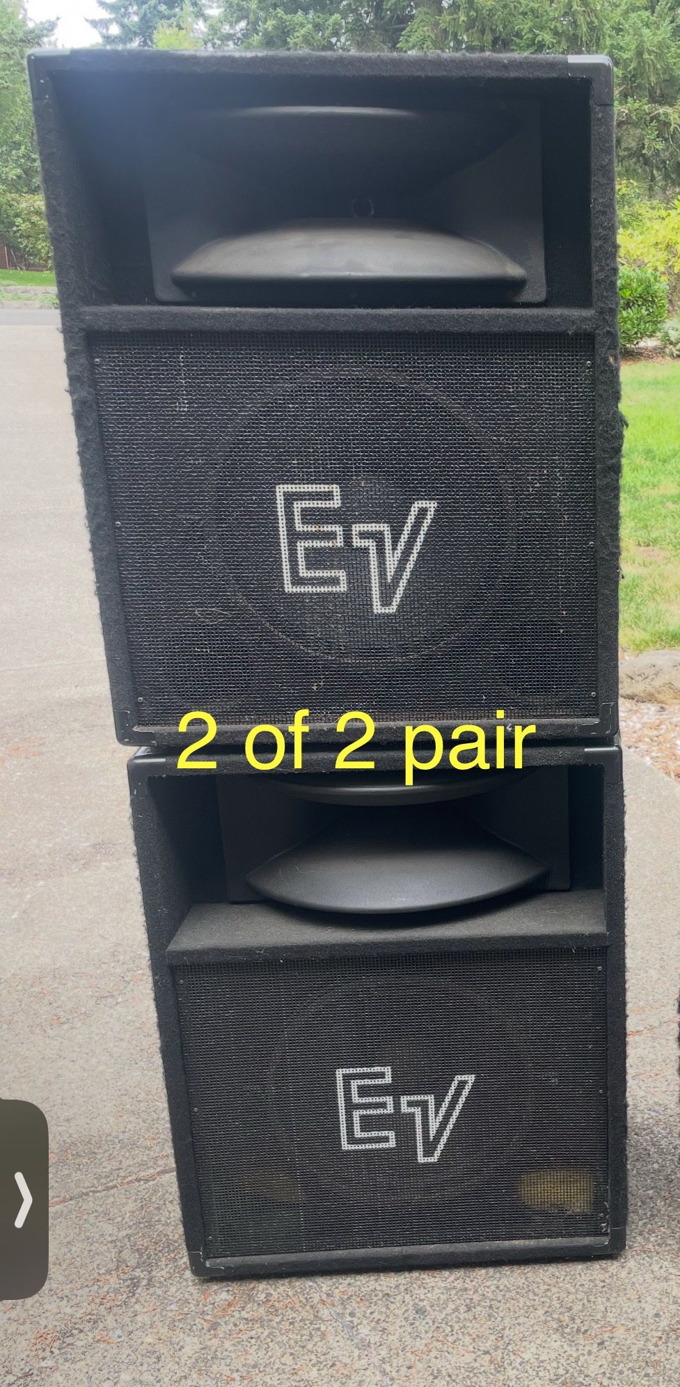 EV PA Speakers 2of 2 Pairs
