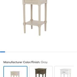  Gray Wood End Table