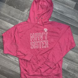 Soffe fleece hoodie US Navy Sister Pink size Medium