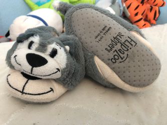 Toddler flip a zoo slippers size small 10/11
