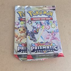 Loose prismatic evolutions booster packs