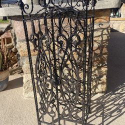 Heavy Iron Wine Rack Cabinet 