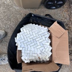 Herring bone Backsplash 10 Pieces