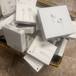 AirPods 3rd Generations With 60 Apple Charger Cords Cables 