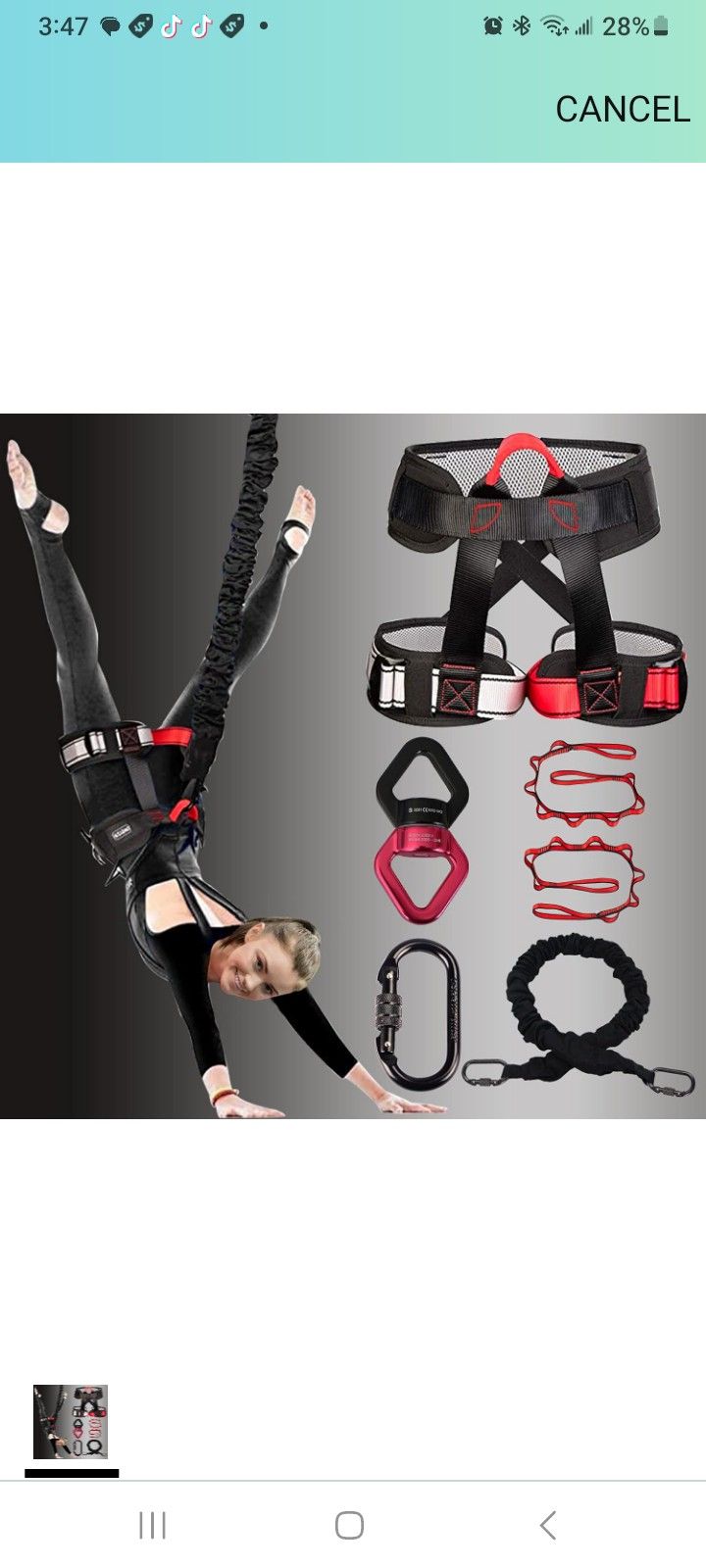 NEW! DASKING HEAVY BUNGEE YOGA / WORKOUT HARNESS