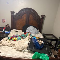 Negotiable Queen Size Bed Frame includes Mattress And Spring Board