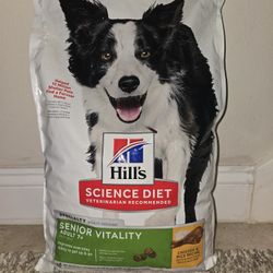 Dog Food by Hill's Science Diet Senior 7+ Senior Vitality Chicken & Rice Recipe, 12.5 lbs