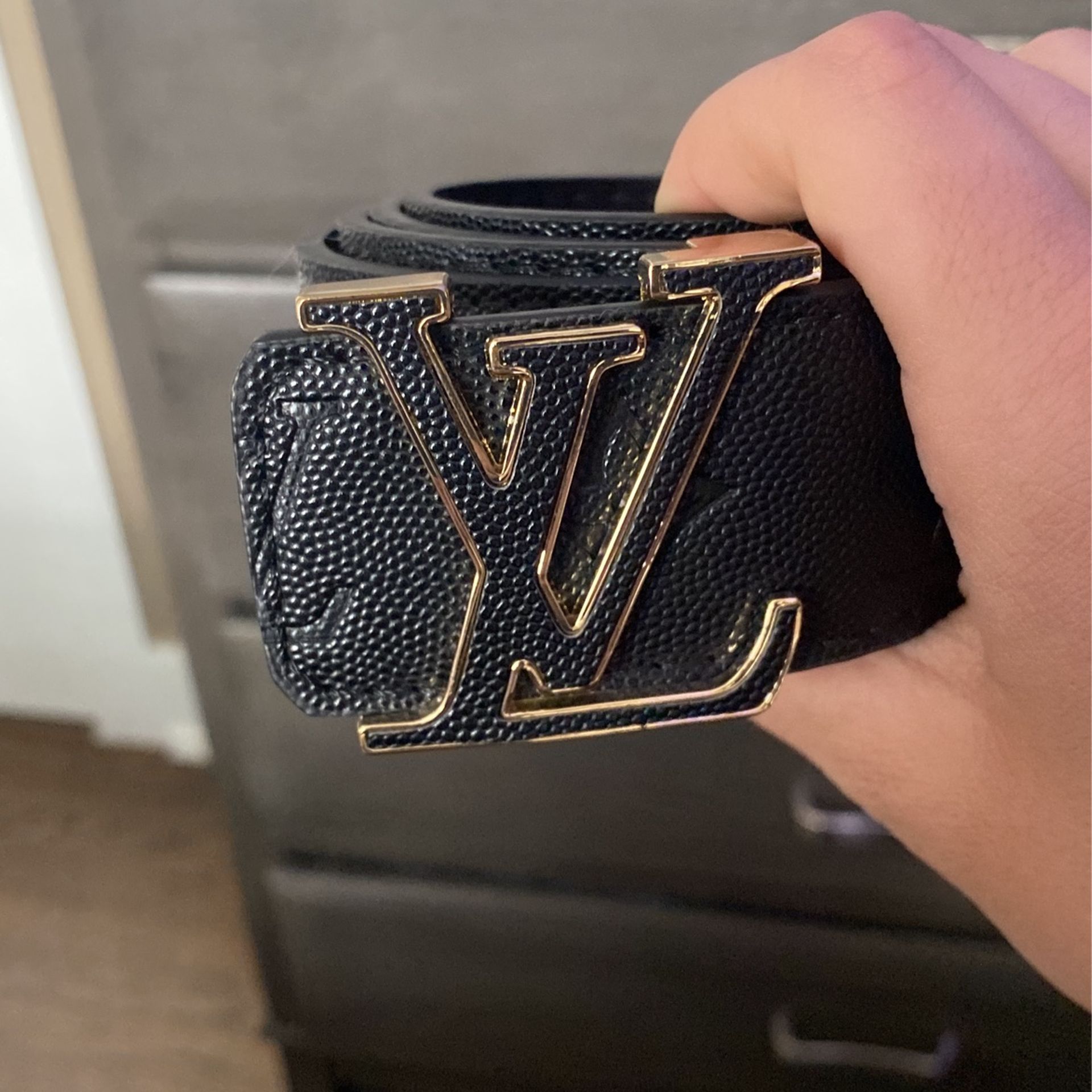 Black Louis Vuitton Belt