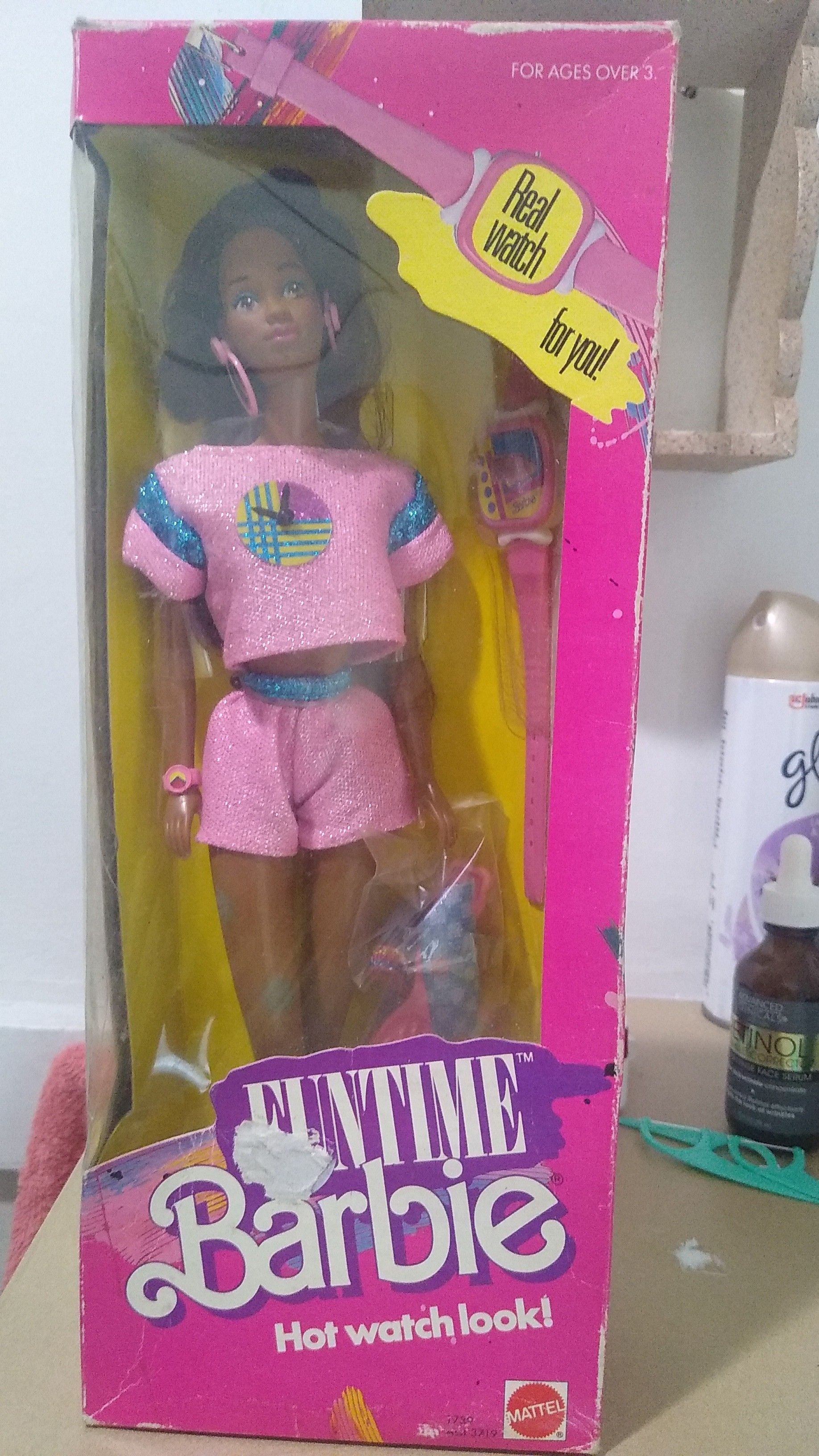 1986 Vintage Funtime Hotwatch Barbie Doll!!