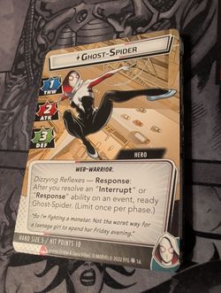 Marvel Champions LCG Ghost-Spider Hero Cards ONLY!