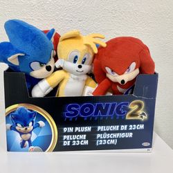 Sonic the Hedgehog 2 - 9 inch Sonic Plush inspired by the Sonic 2 Movie 