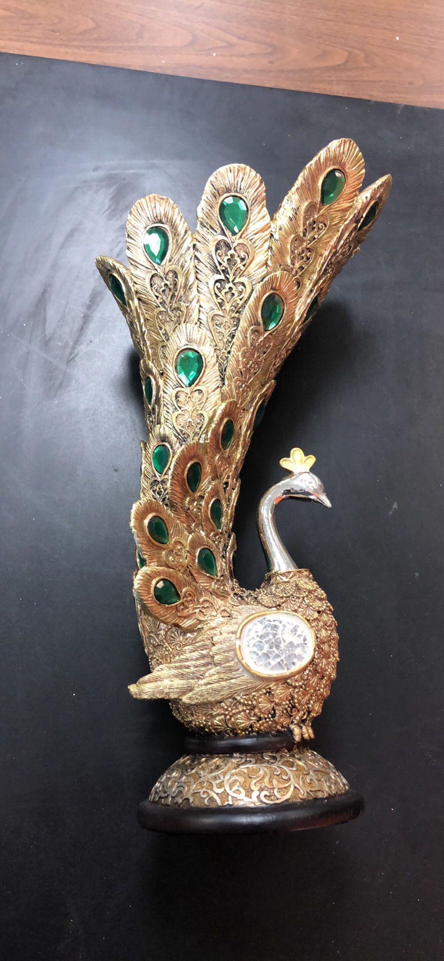 Peacock decorative vase