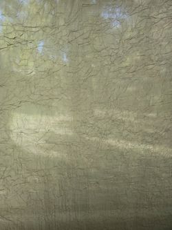 TWO Sheer Textured Curtain Panels - Green