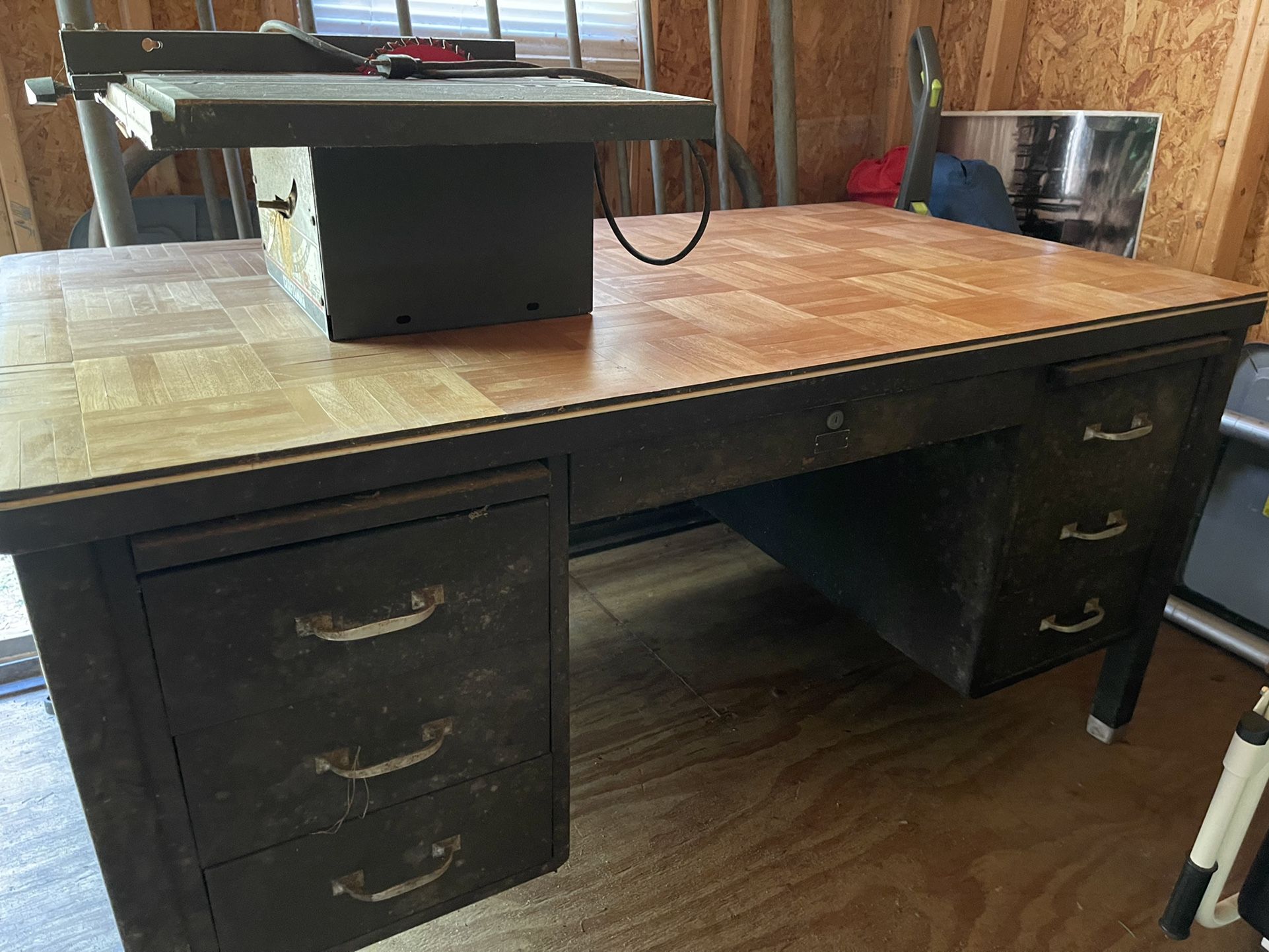 Metal Shop Desk